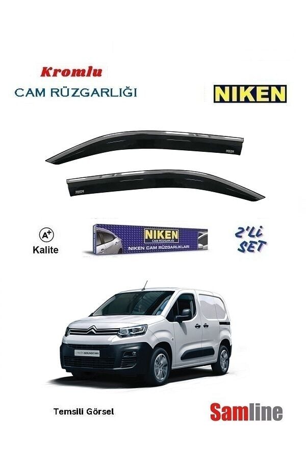 Cam Rüzgarlığı Kromlu 2'li Set Citroen Berlingo Panelvan (2019-2023)