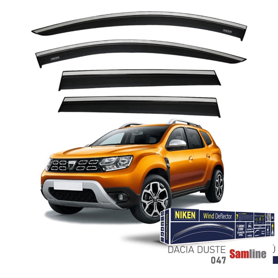 Cam Rüzgarlığı Kromlu 4'lü Set Dacıa Duster (2018-2022)