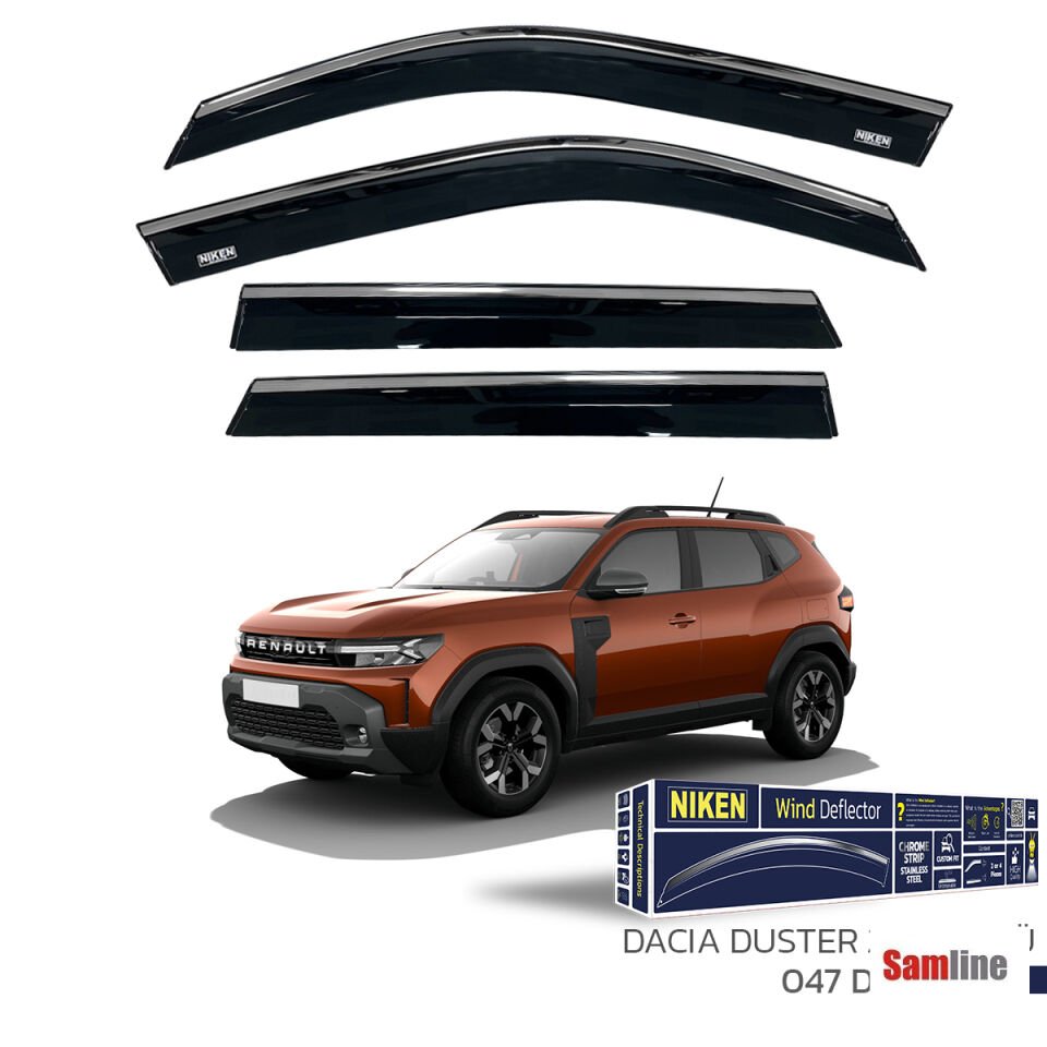 Cam Rüzgarlığı Kromlu 4'lü Set Dacıa Duster 2024