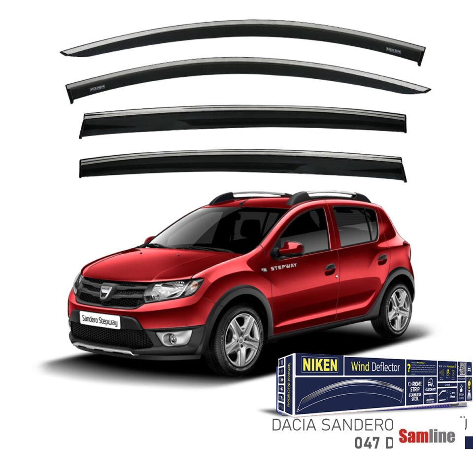 Cam Rüzgarlığı Kromlu 4'lü Set Dacıa Sandero 2013