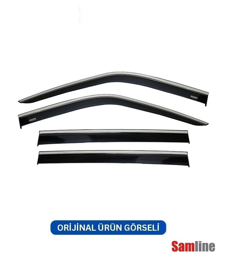 Cam Rüzgarlığı Kromlu 4'lü Set Fiat Doblo II Combi (2010-2014)