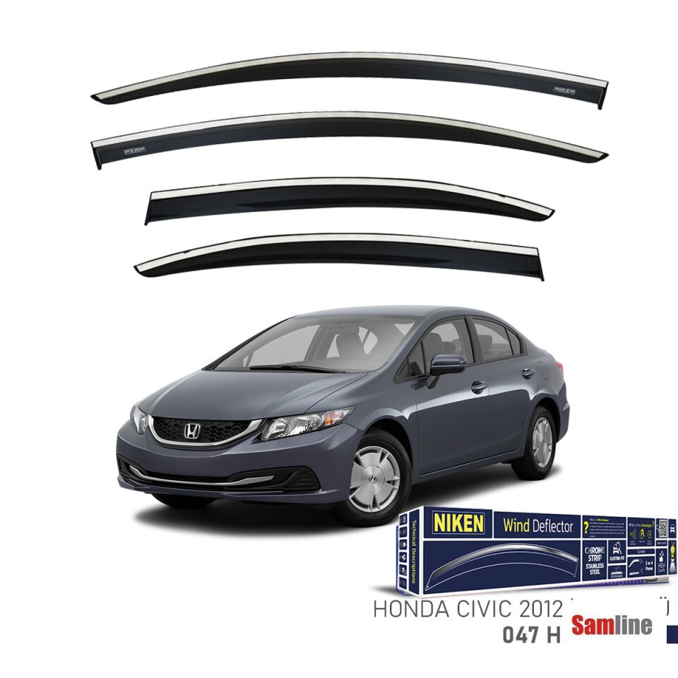 Cam Rüzgarlığı Kromlu 4'lü Set Honda Civic (2012-2016)
