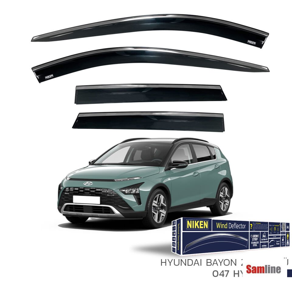 Cam Rüzgarlığı Kromlu 4'lü Set Hyundai Bayon (2021-2024)