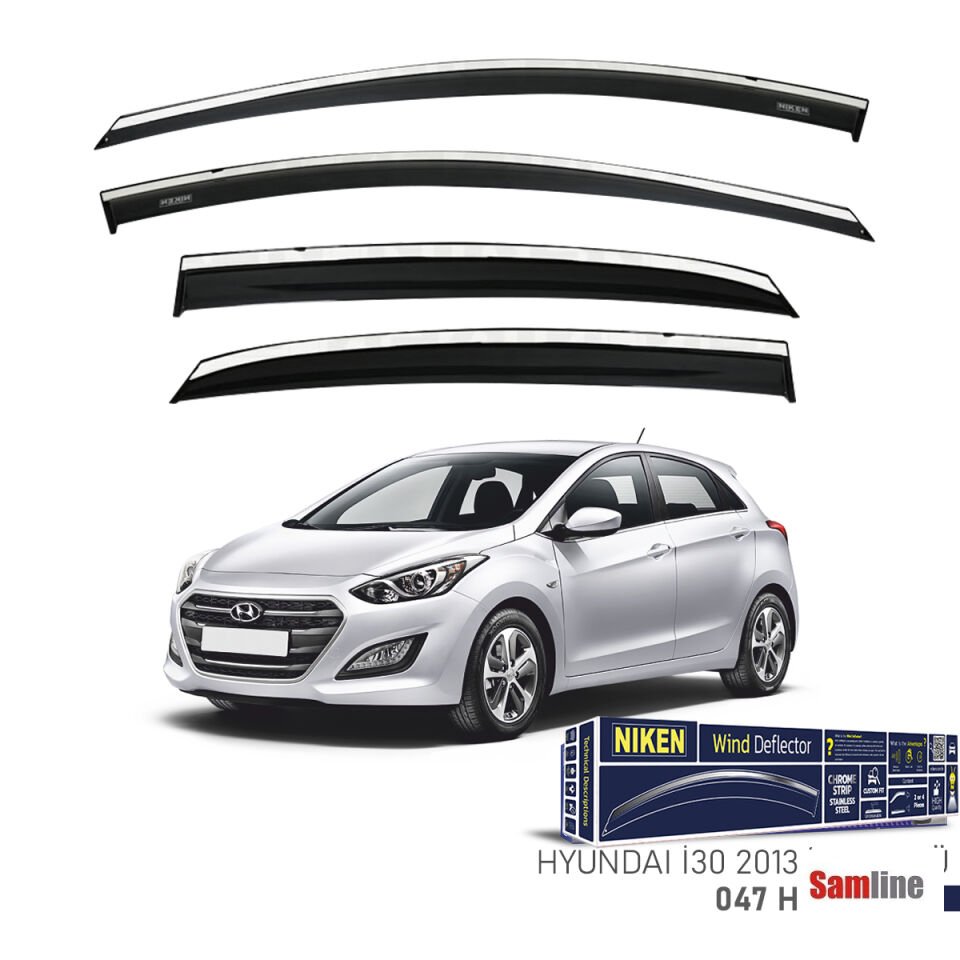 Cam Rüzgarlığı Kromlu 4'lü Set Hyundai İ30 (2013-2017)