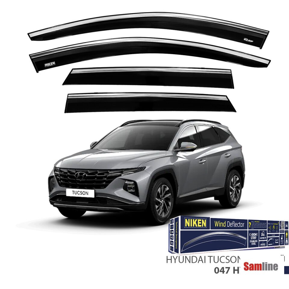 Cam Rüzgarlığı Kromlu 4'lü Set Tucson (2021+)