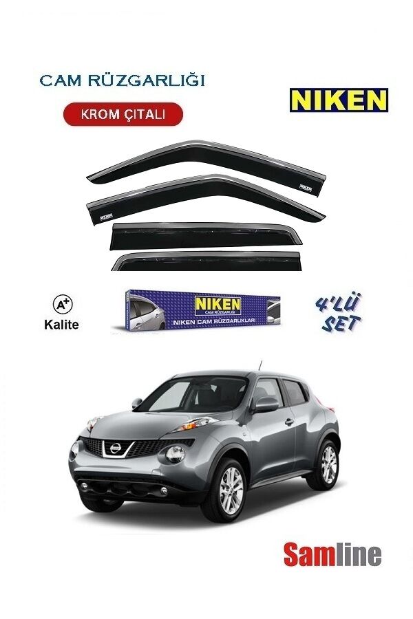 Cam Rüzgarlığı Kromlu 4'lü Set Nissan Juke I (2011-2014)