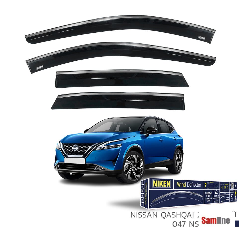 Cam Rüzgarlığı Kromlu 4'lü Set Nissan Qashqai (2023+)