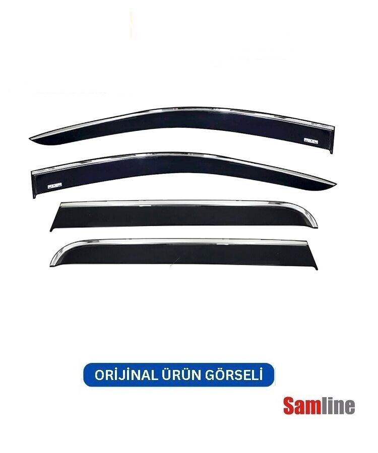 Cam Rüzgarlığı Kromlu 4'lü Set Nissan Navara (2016-2021)