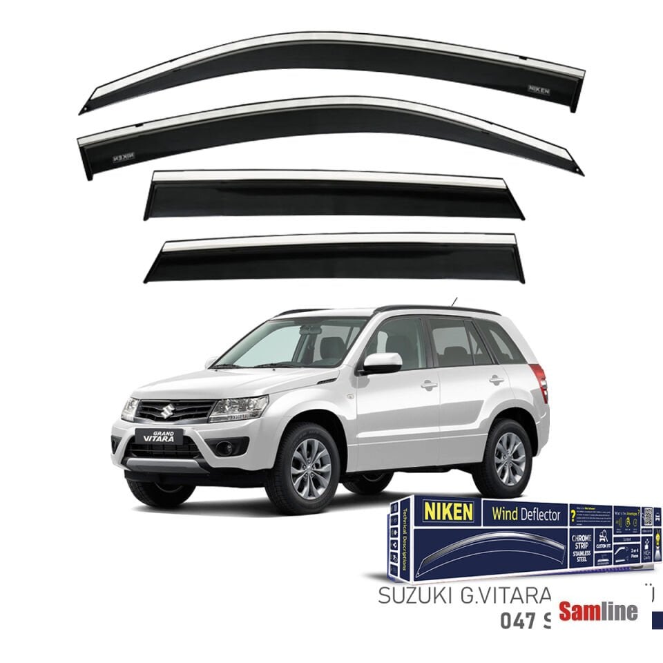 Cam Rüzgarlığı Kromlu 4'lü Set Suzuki Grand Vitara (2016+)