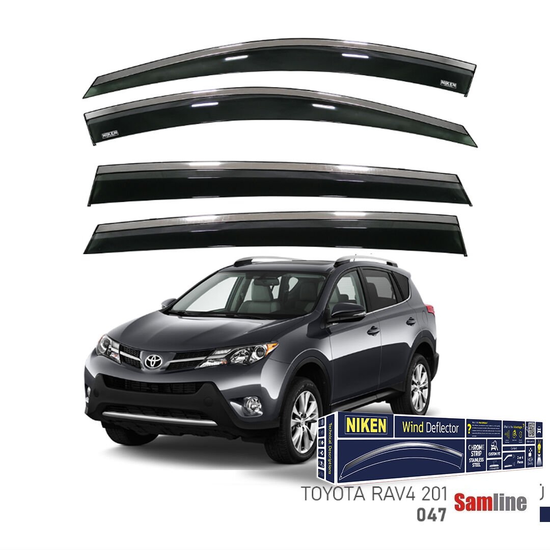 Cam Rüzgarlığı Kromlu 4'lü Set Toyota Raw4 (2013-2018)