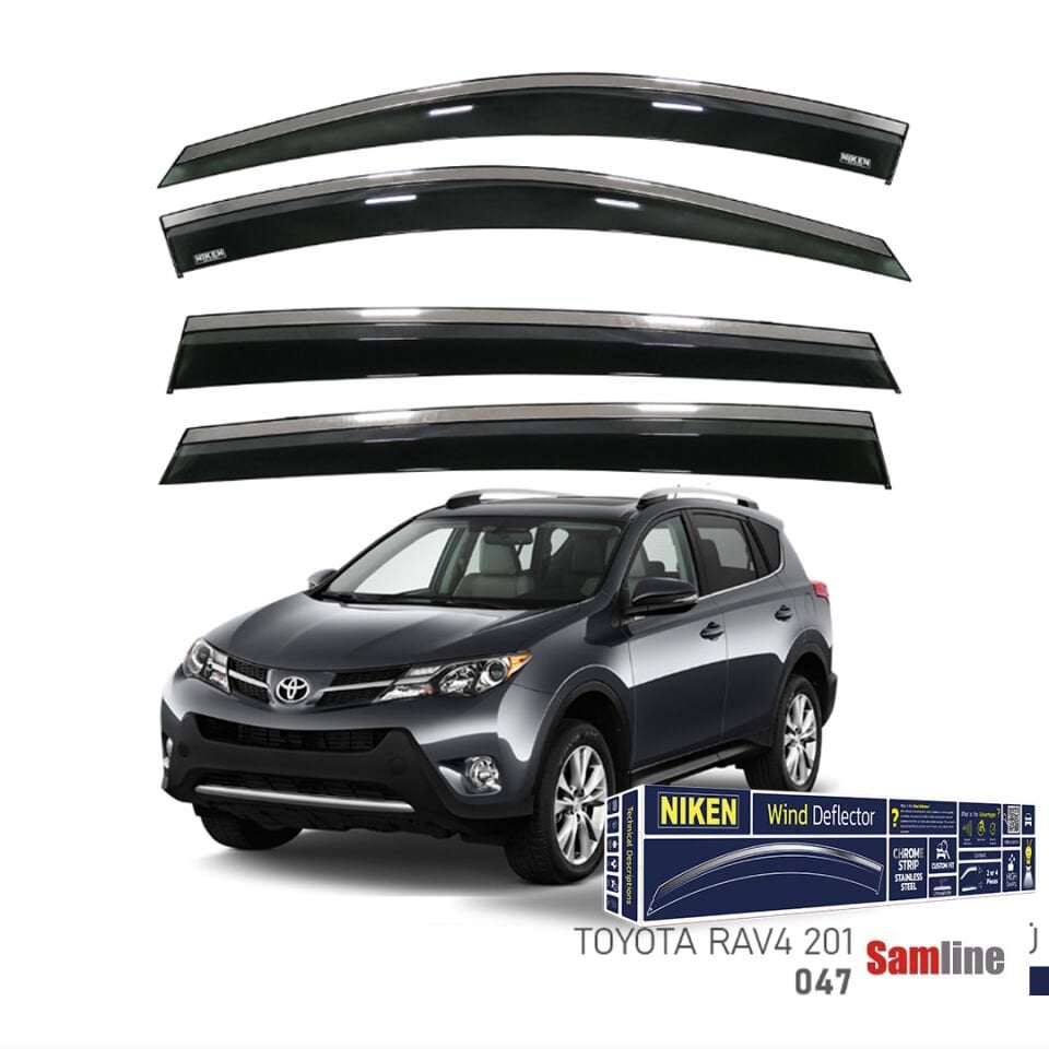 Cam Rüzgarlığı Kromlu 4'lü Set Toyota Raw4 (2013-2018)