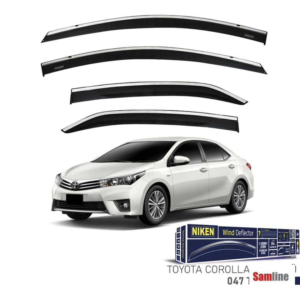Cam Rüzgarlığı Kromlu 4'lü Set Toyota Corolla Sedan (2013-2018)