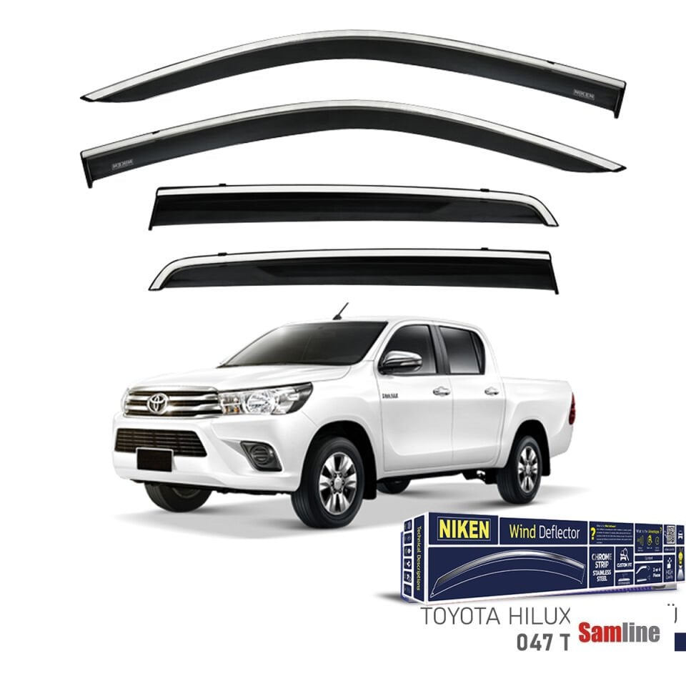 Cam Rüzgarlığı Kromlu 4'lü Set Toyota Hilux (2015+)