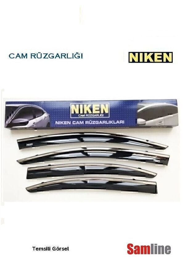 Cam Rüzgarlığı Kromlu 4'lü Set Toyota Hilux (2015+)