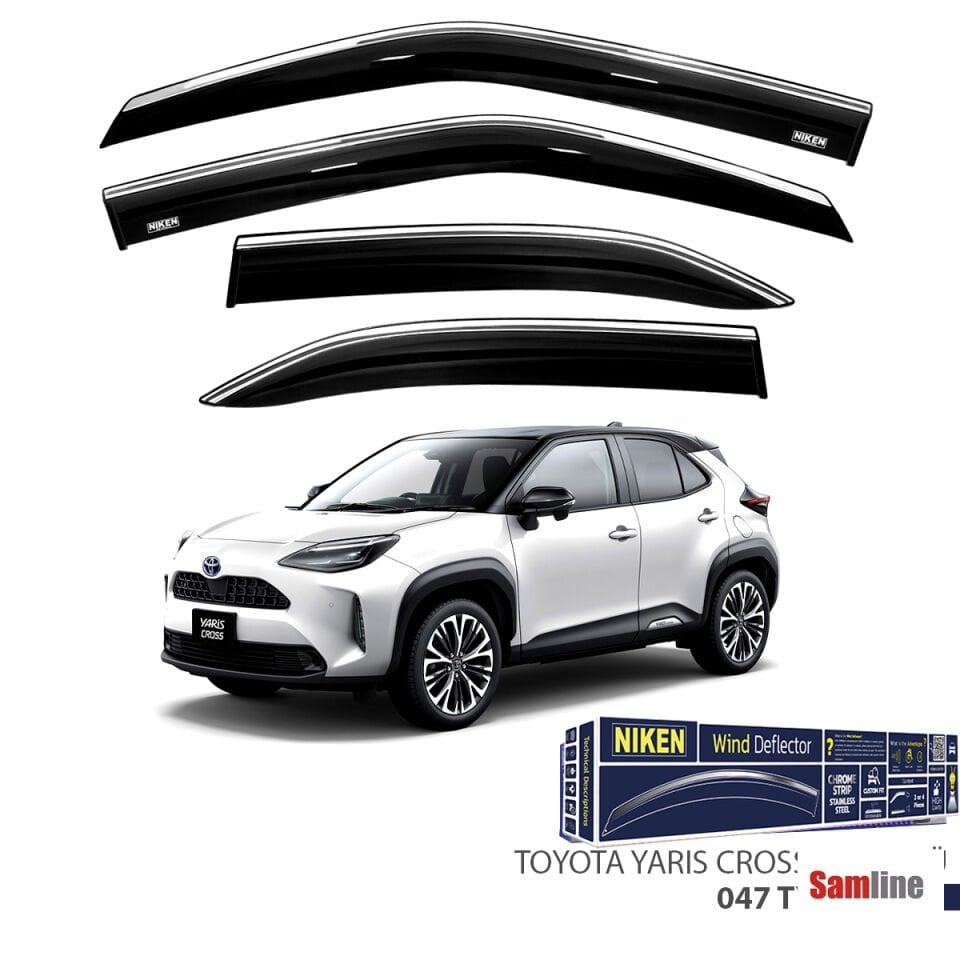 Cam Rüzgarlığı Kromlu 4'lü Set Toyota Yaris Cross (2021+)