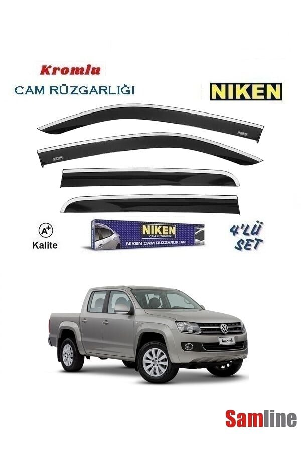 Cam Rüzgarlığı Kromlu 4'lü Set VW Amarok (2011-2016)