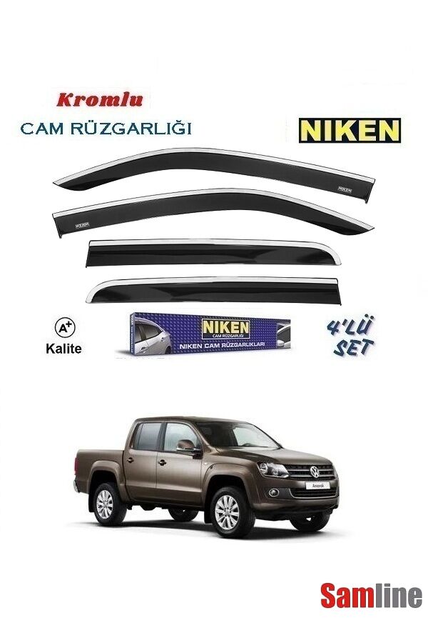 Cam Rüzgarlığı Kromlu 4'lü Set VW Amarok (2011-2016)
