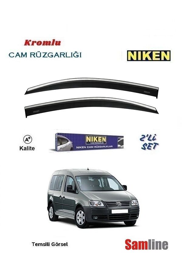 Cam Rüzgarlığı Kromlu 2'li Set Volkswagen Caddy (2005-2010)