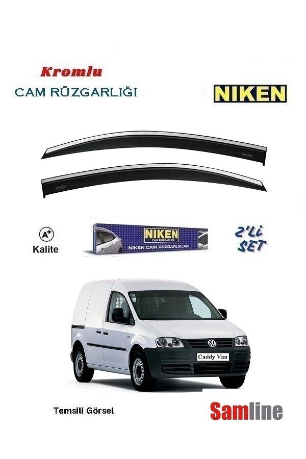 Cam Rüzgarlığı Kromlu 2'li Set Volkswagen Caddy (2005-2010)