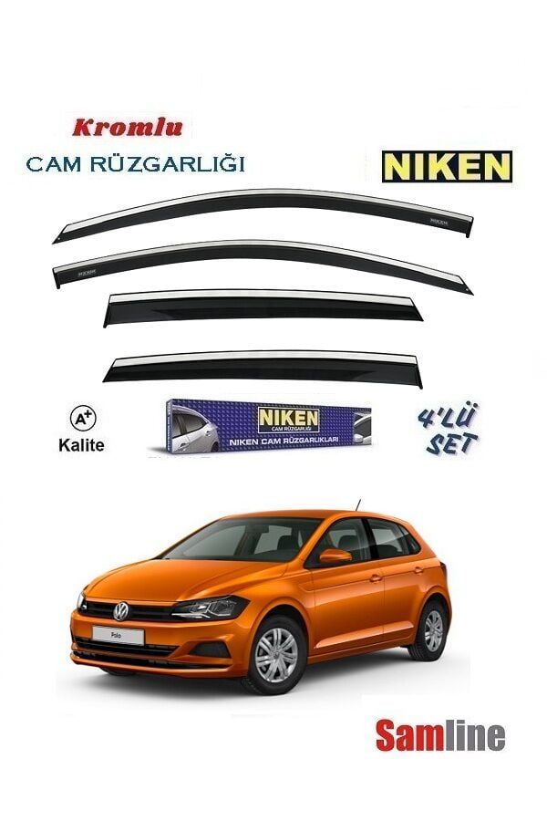Cam Rüzgarlığı Kromlu 4'lü Set Volkswagen Polo (2018-2021) NİKEN
