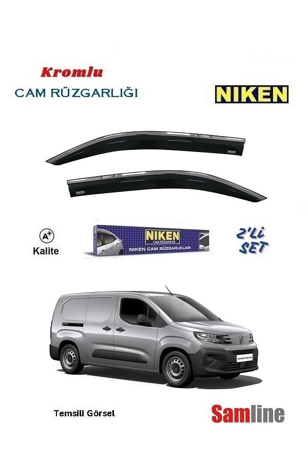 Cam Rüzgarlığı Kromlu 2'li Set Peugeot Yeni Partner (2024-2026)