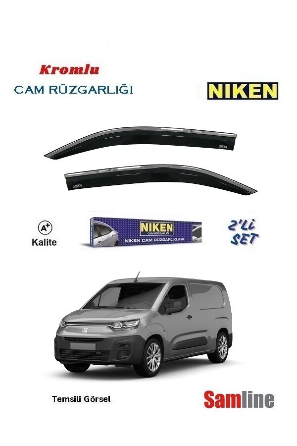 Cam Rüzgarlığı Kromlu 2'li Set Fiat Doblo III Cargo (2023-2025)