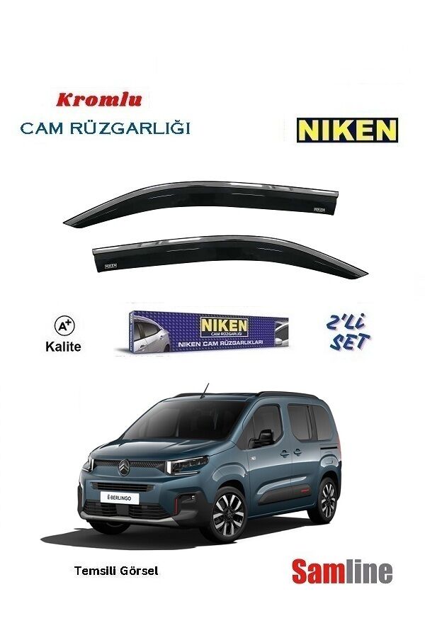 Cam Rüzgarlığı Kromlu 2'li Set Citroen Yeni Berlingo Combi (2024-2025)
