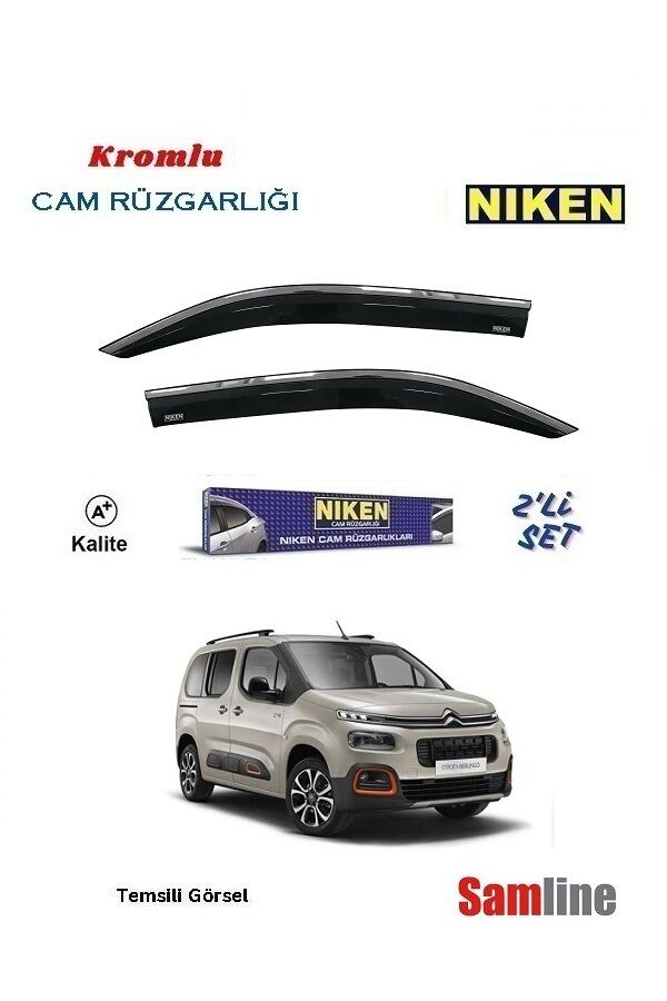 Cam Rüzgarlığı Kromlu 2'li Set Citroen Berlingo Combi (2019-2023)