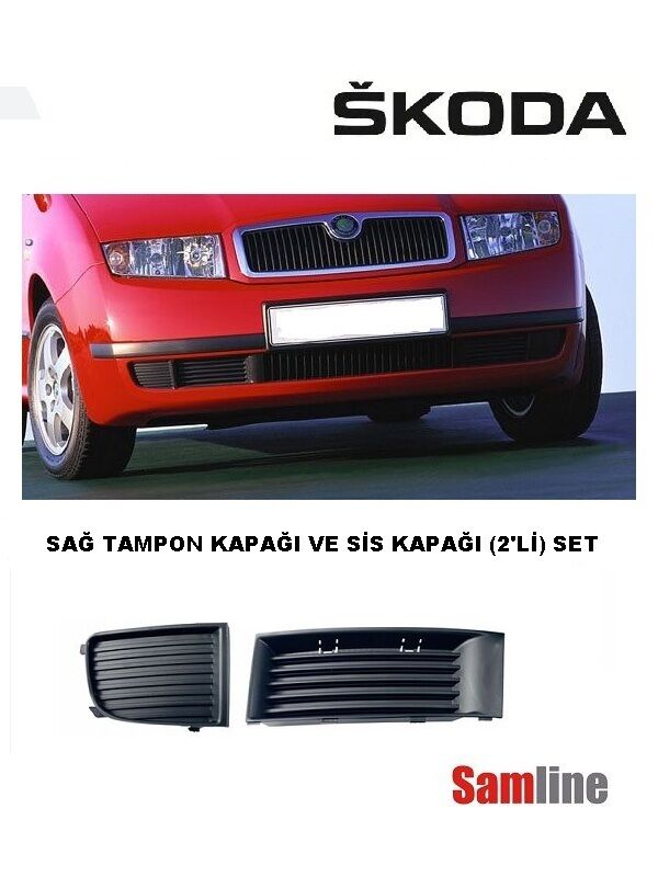 Tampon Kapağı Sağ 2'li Set Skoda Fabıa (2001-2005)