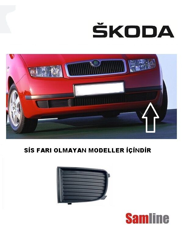 Tampon Kapağı ve Sis Kapağı Sağ-Sol 4'lü Set Skoda Fabıa (2001-2005)