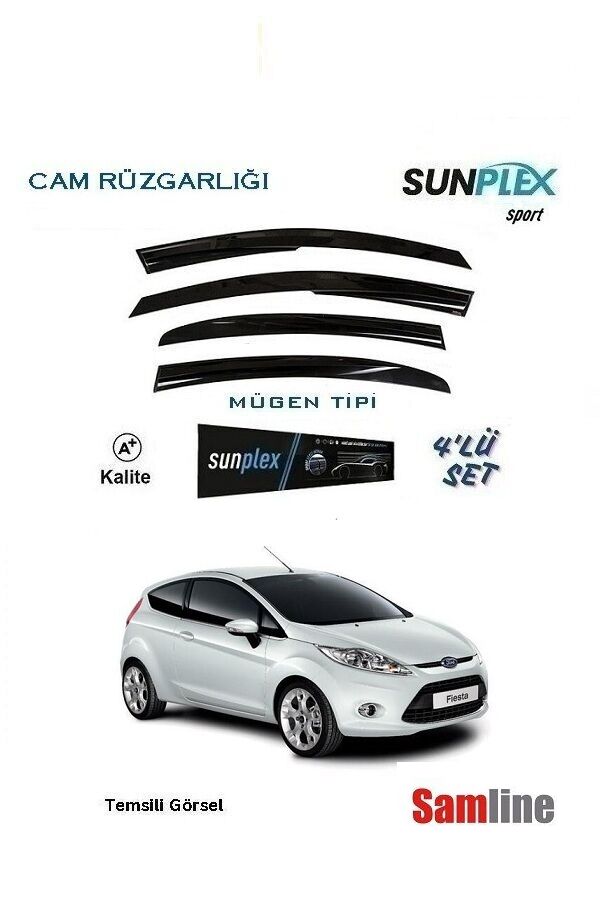 Cam Rüzgarlığı 4'lü Set Ford Fiesta (2009-2012)