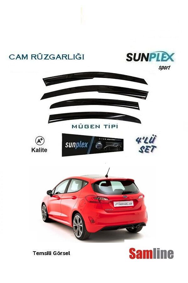 Cam Rüzgarlığı 4'lü Set Ford Fiesta (2018-2023)
