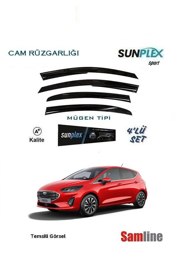 Cam Rüzgarlığı 4'lü Set Ford Fiesta (2018-2023)