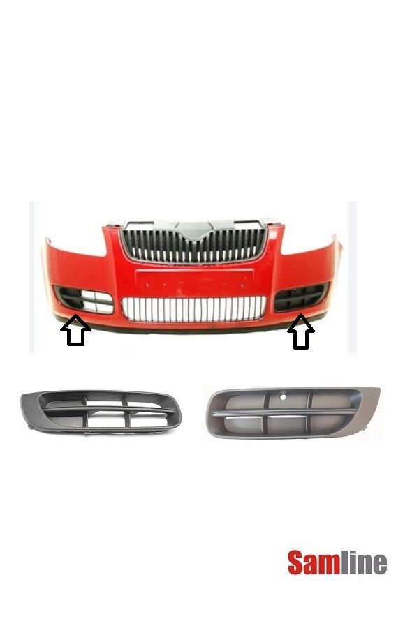 Tampon Kapağı Sağ Sol Set Skoda Fabıa 2008-2010 Roomster 2007-2010
