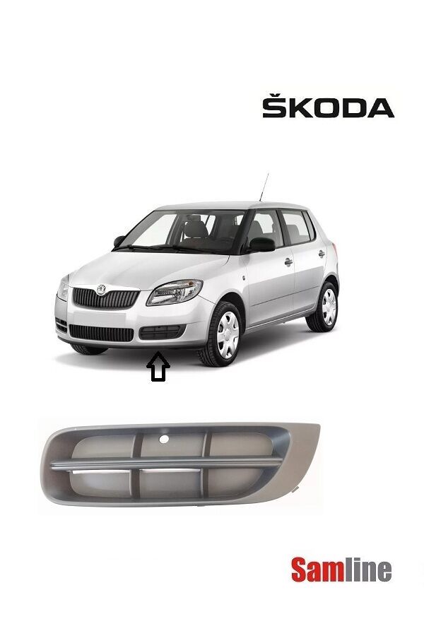 Tampon Kapağı Sağ Sol ve Orta Panjur Set Skoda Fabıa 2008-2010 Roomster 2007-2010