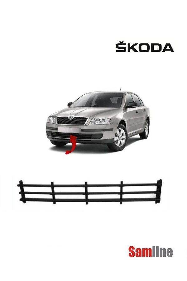 Tampon Orta Izgarası (Tampon orta panjur) Skoda Octavıa (2005-2009) 1Z0853677