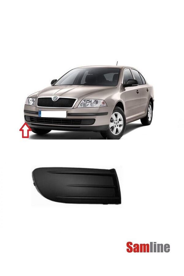 Tampon Orta Izgarası ve Sis Kapağı Sağ Sol Takım Skoda Octavıa (2005-2009)