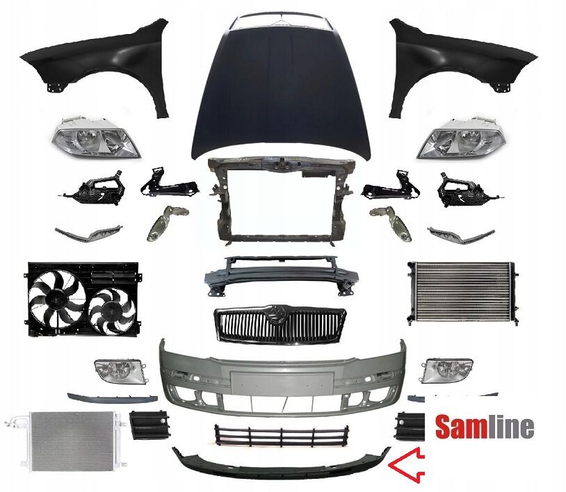 Tampon Spoileri Ön Skoda Octavıa (2005-2009) 1Z0807061