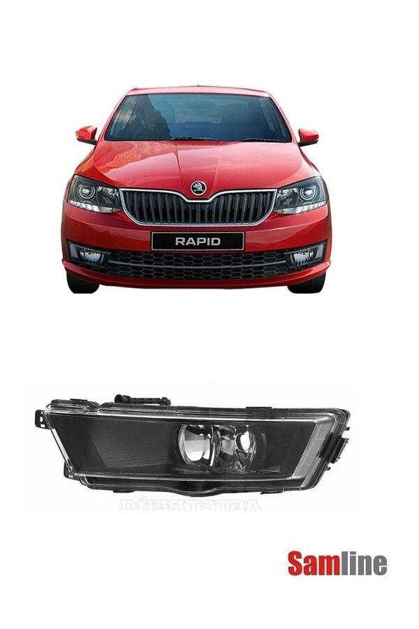 Sis Farı Sol (Siyah) Skoda Rapid (2012-2016) 5JA941701A