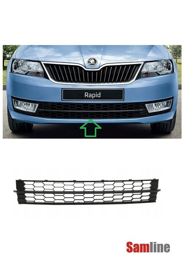 Tampon Orta Panjur Izgarası Skoda Rapid (2013-2016) 5JA853677