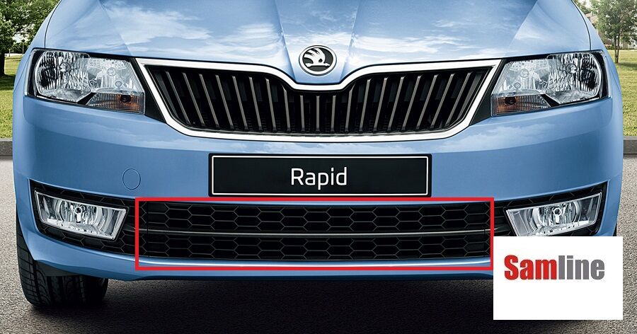 Tampon Orta Panjur Izgarası Skoda Rapid (2013-2016) 5JA853677