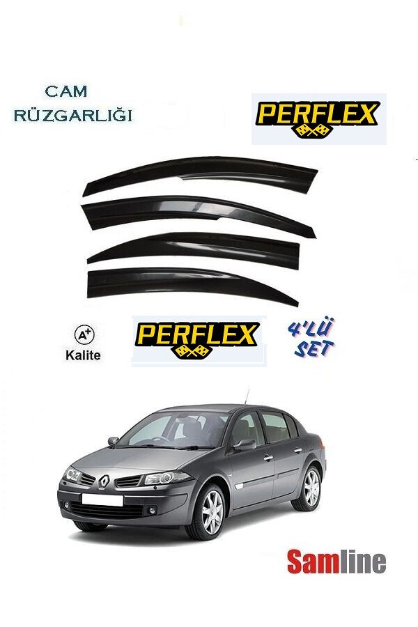 Cam Rüzgarlığı 4'lü Set Renault Megane II Sedan (2003-2008)