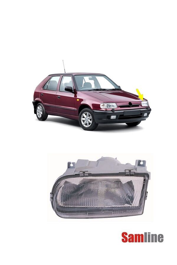 Far Komple Sol Ön Skoda Felicia (1995-1998) Pıckup (1996-2001) 6U1941017