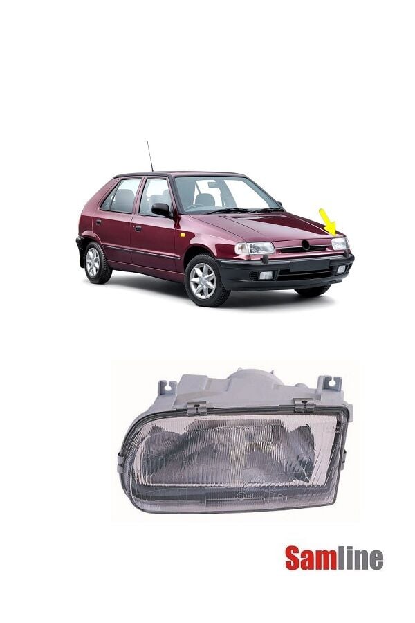 Far Komple Sol Ön Skoda Felicia (1995-1998) Pıckup (1996-2001) 6U1941017