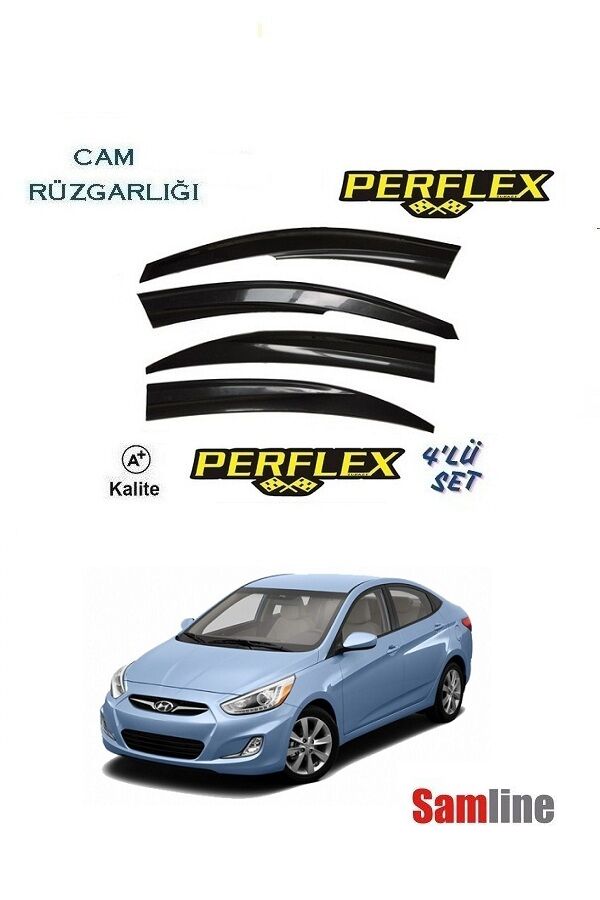 Cam Rüzgarlığı 4'lü Set Hyndai Accent Blue (2011-2018)