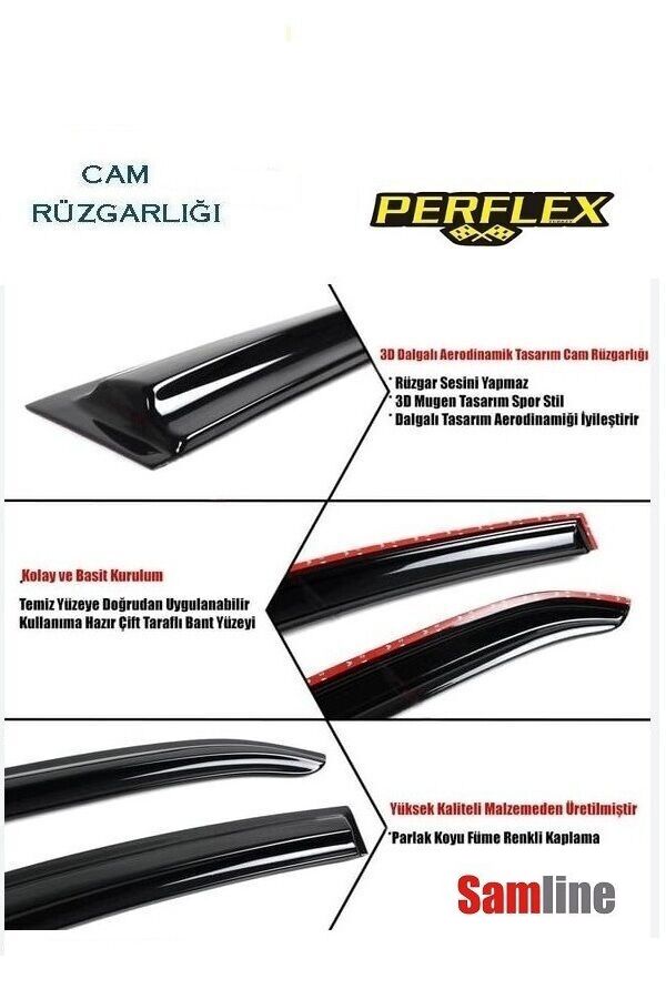Cam Rüzgarlığı 4'lü Set Honda Civic Sedan (2001-2006)