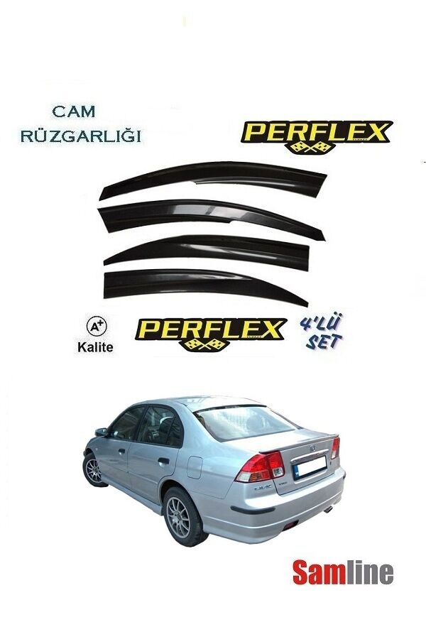 Cam Rüzgarlığı 4'lü Set Honda Civic Sedan (2001-2006)