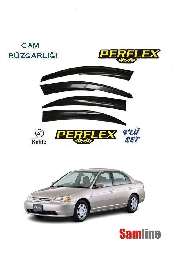 Cam Rüzgarlığı 4'lü Set Honda Civic Sedan (2001-2006)