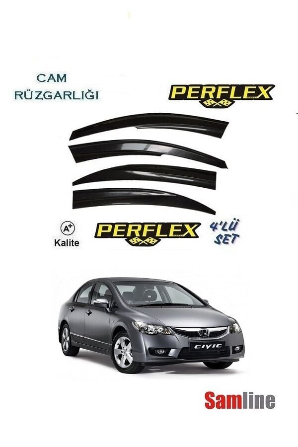 Cam Rüzgarlığı 4'lü Set Honda Civic Sedan (2006-2011) Fd6