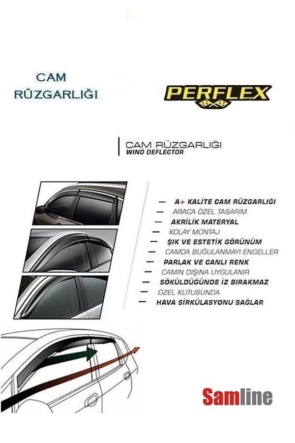 Cam Rüzgarlığı 4'lü Set Honda Civic Sedan Fb7  (2012-2016)